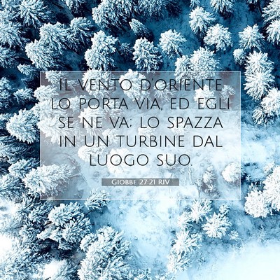 Picture 07 - Giobbe 27:21 RIV - Il vento d’oriente lo porta via, ed egli se ne - Bible Verse Picture