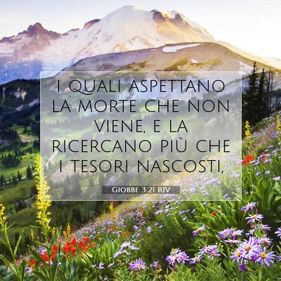 Picture 07 - Giobbe 3:21 RIV - i quali aspettano la morte che non viene, e la - Bible Verse Picture