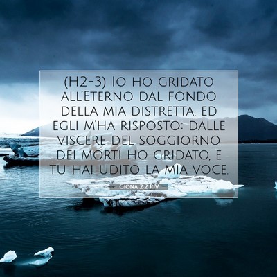 Picture 07 - Giona 2:2 RIV - (H2-3) Io ho gridato all’Eterno dal fondo della - Bible Verse Picture