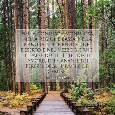 Picture 07 - Giosué 12:8 RIV - nella contrada montuosa, nella regione bassa, - Bible Verse Picture