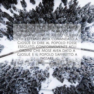 Picture 07 - Giosué 4:10 RIV - I sacerdoti che portavan l’arca rimasero fermi - Bible Verse Picture
