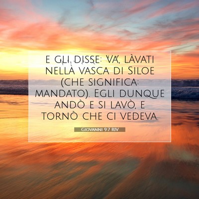 Picture 07 - Giovanni 9:7 RIV - e gli disse: Va’, làvati nella vasca di Siloe - Bible Verse Picture