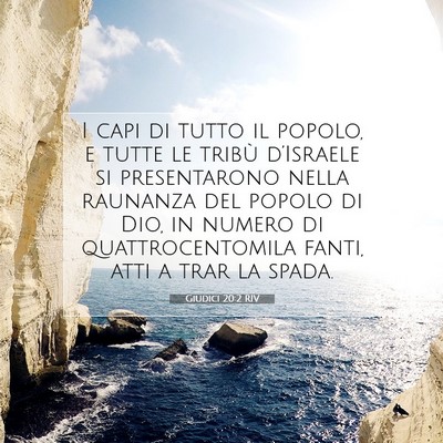 Picture 07 - Giudici 20:2 RIV - I capi di tutto il popolo, e tutte le tribù - Bible Verse Picture