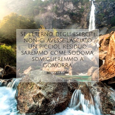 Picture 07 - Isaia 1:9 RIV - Se l’Eterno degli eserciti non ci avesse - Bible Verse Picture