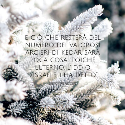 Picture 07 - Isaia 21:17 RIV - e ciò che resterà del numero dei valorosi - Bible Verse Picture