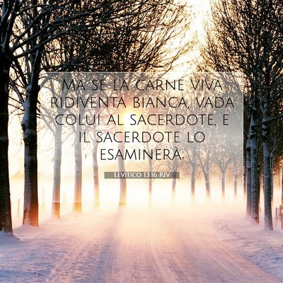 Picture 07 - Levitico 13:16 RIV - Ma se la carne viva ridiventa bianca, vada colui - Bible Verse Picture