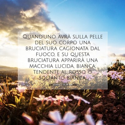 Picture 07 - Levitico 13:24 RIV - Quand’uno avrà sulla pelle del suo corpo una - Bible Verse Picture