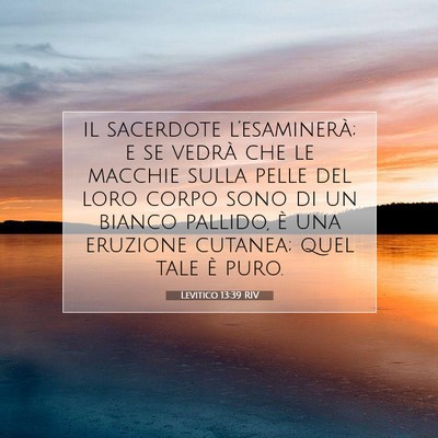 Picture 07 - Levitico 13:39 RIV - il sacerdote l’esaminerà; e se vedrà che le - Bible Verse Picture