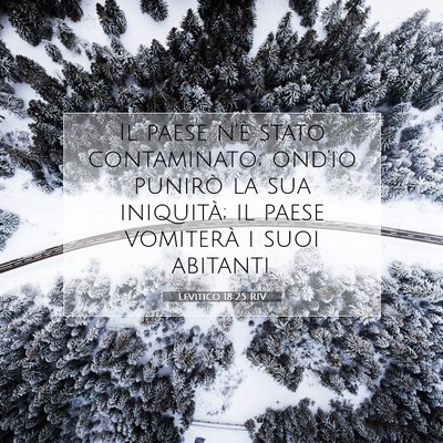 Picture 07 - Levitico 18:25 RIV - Il paese n’è stato contaminato; ond’io - Bible Verse Picture