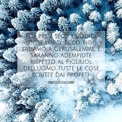 Picture 07 - Luca 18:31 RIV - Poi, presi seco i dodici, disse loro: Ecco, noi - Bible Verse Picture