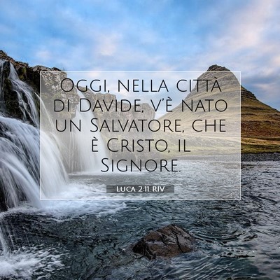 Picture 07 - Luca 2:11 RIV - Oggi, nella città di Davide, v’è nato un - Bible Verse Picture
