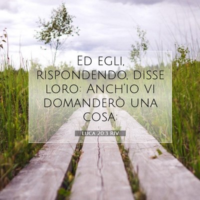 Picture 07 - Luca 20:3 RIV - Ed egli, rispondendo, disse loro: Anch’io vi - Bible Verse Picture