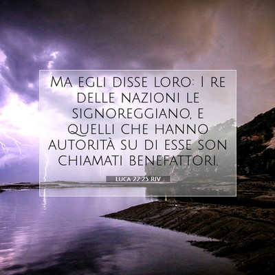 Picture 07 - Luca 22:25 RIV - Ma egli disse loro: I re delle nazioni le - Bible Verse Picture