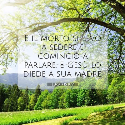 Picture 07 - Luca 7:15 RIV - E il morto si levò a sedere e cominciò a - Bible Verse Picture