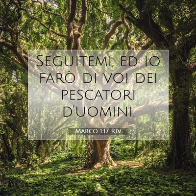 Picture 07 - Marco 1:17 RIV - Seguitemi, ed io farò di voi dei pescatori - Bible Verse Picture