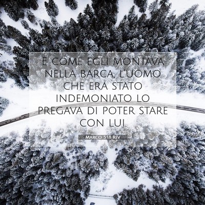 Picture 07 - Marco 5:18 RIV - E come egli montava nella barca, l’uomo che era - Bible Verse Picture