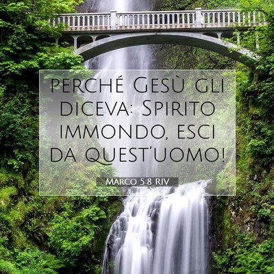 Picture 07 - Marco 5:8 RIV - perché Gesù gli diceva: Spirito immondo, esci - Bible Verse Picture