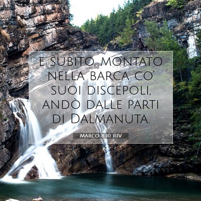 Picture 07 - Marco 8:10 RIV - e subito, montato nella barca co’ suoi - Bible Verse Picture