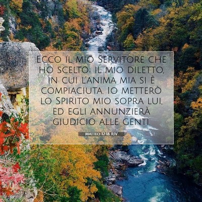 Picture 07 - Matteo 12:18 RIV - Ecco il mio Servitore che ho scelto; il mio - Bible Verse Picture