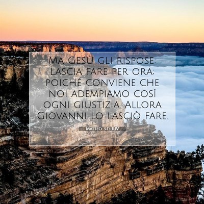 Picture 07 - Matteo 3:15 RIV - Ma Gesù gli rispose: Lascia fare per ora; - Bible Verse Picture