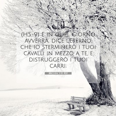 Picture 07 - Michea 5:10 RIV - (H5-9) E in quel giorno avverrà, dice - Bible Verse Picture