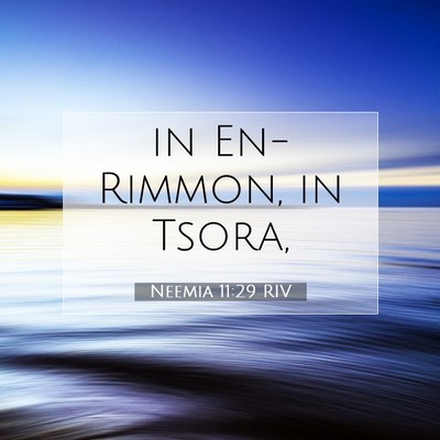 Picture 07 - Neemia 11:29 RIV - in En-Rimmon, in - Bible Verse Picture