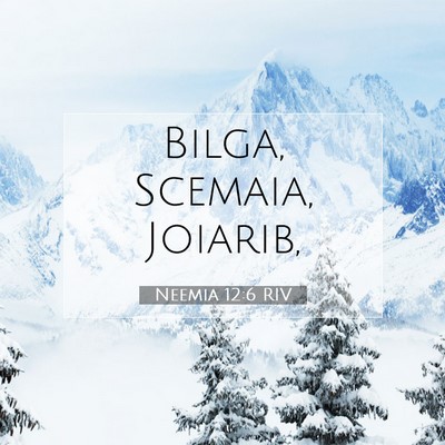 Picture 07 - Neemia 12:6 RIV - Bilga, Scemaia, - Bible Verse Picture