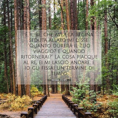 Picture 07 - Neemia 2:6 RIV - E il re, che avea la regina seduta allato, mi - Bible Verse Picture
