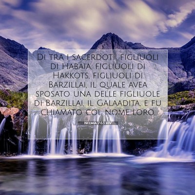 Picture 07 - Neemia 7:63 RIV - Di tra i sacerdoti: figliuoli di Habaia, - Bible Verse Picture
