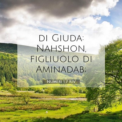 Picture 07 - Numeri 1:7 RIV - di Giuda: Nahshon, figliuolo di - Bible Verse Picture