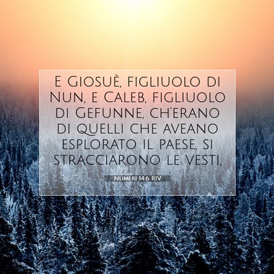 Picture 07 - Numeri 14:6 RIV - E Giosuè, figliuolo di Nun, e Caleb, figliuolo - Bible Verse Picture