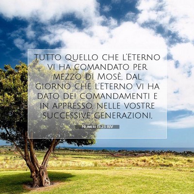 Picture 07 - Numeri 15:23 RIV - tutto quello che l’Eterno vi ha comandato per - Bible Verse Picture