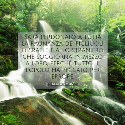 Picture 07 - Numeri 15:26 RIV - Sarà perdonato a tutta la raunanza de’ - Bible Verse Picture