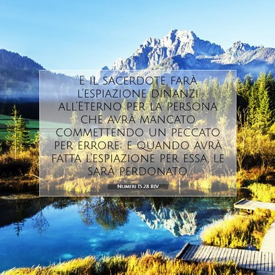 Picture 07 - Numeri 15:28 RIV - E il sacerdote farà l’espiazione dinanzi - Bible Verse Picture