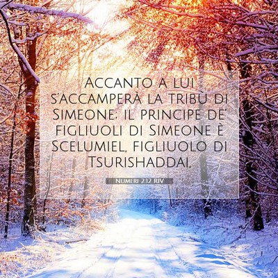 Picture 07 - Numeri 2:12 RIV - Accanto a lui s’accamperà la tribù di - Bible Verse Picture