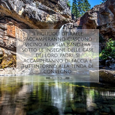 Picture 07 - Numeri 2:2 RIV - “I figliuoli d’Israele s’accamperanno - Bible Verse Picture