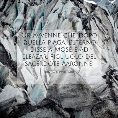 Picture 07 - Numeri 26:1 RIV - Or avvenne che, dopo quella piaga, l’Eterno - Bible Verse Picture