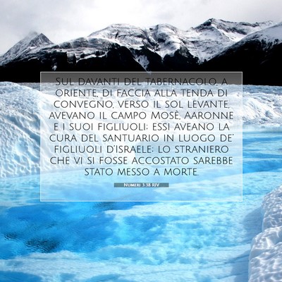 Picture 07 - Numeri 3:38 RIV - Sul davanti del tabernacolo, a oriente, di faccia - Bible Verse Picture