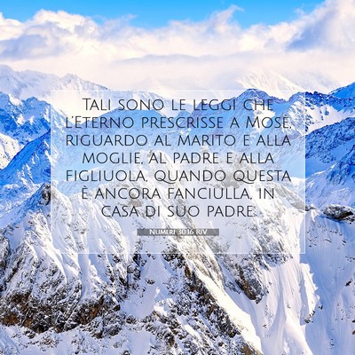 Picture 07 - Numeri 30:16 RIV - Tali sono le leggi che l’Eterno prescrisse a - Bible Verse Picture
