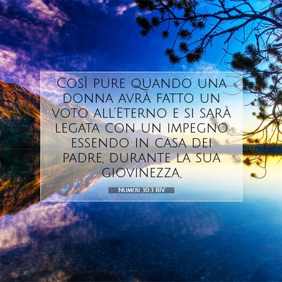 Picture 07 - Numeri 30:3 RIV - Così pure quando una donna avrà fatto un voto - Bible Verse Picture