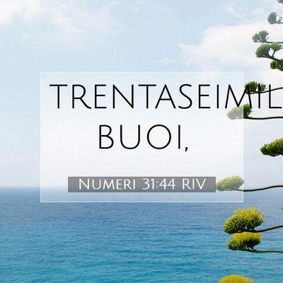 Picture 07 - Numeri 31:44 RIV - trentaseimila - Bible Verse Picture