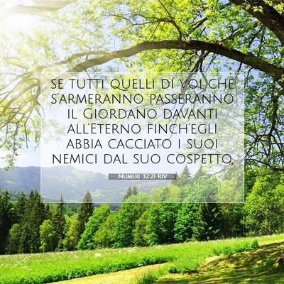Picture 07 - Numeri 32:21 RIV - se tutti quelli di voi che s’armeranno - Bible Verse Picture