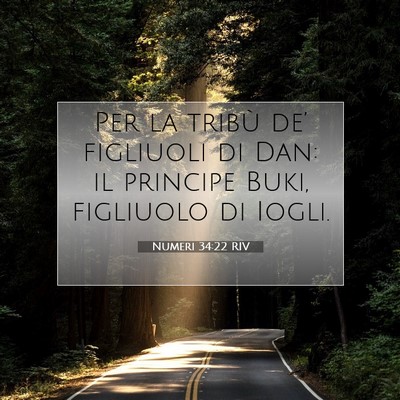 Picture 07 - Numeri 34:22 RIV - Per la tribù de’ figliuoli di Dan: il principe - Bible Verse Picture