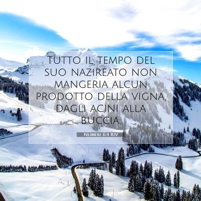 Picture 07 - Numeri 6:4 RIV - Tutto il tempo del suo nazireato non mangeria - Bible Verse Picture