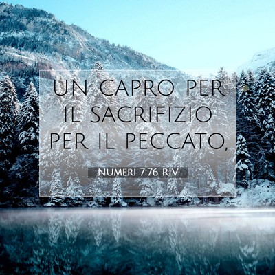 Picture 07 - Numeri 7:76 RIV - un capro per il sacrifizio per il - Bible Verse Picture
