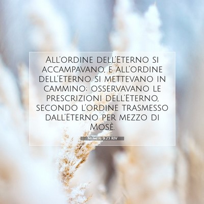 Picture 07 - Numeri 9:23 RIV - All’ordine dell’Eterno si accampavano, e - Bible Verse Picture