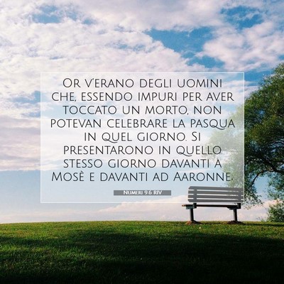 Picture 07 - Numeri 9:6 RIV - Or v’erano degli uomini che, essendo impuri per - Bible Verse Picture