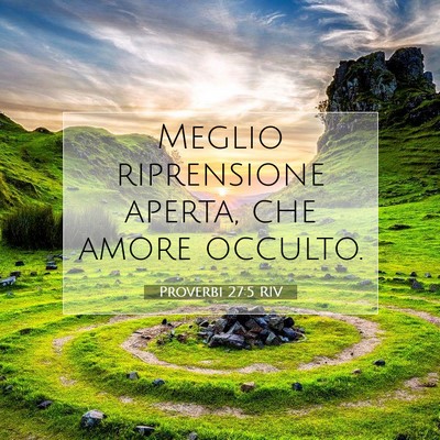 Picture 07 - Proverbi 27:5 RIV - Meglio riprensione aperta, che amore - Bible Verse Picture