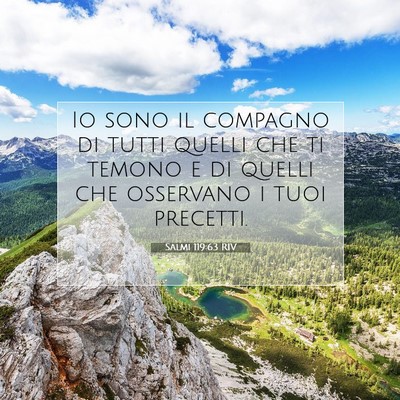 Picture 07 - Salmi 119:63 RIV - Io sono il compagno di tutti quelli che ti temono - Bible Verse Picture