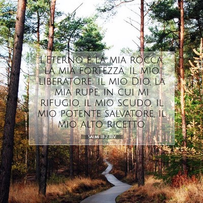 Picture 07 - Salmi 18:2 RIV - L’Eterno è la mia ròcca, la mia fortezza, il - Bible Verse Picture